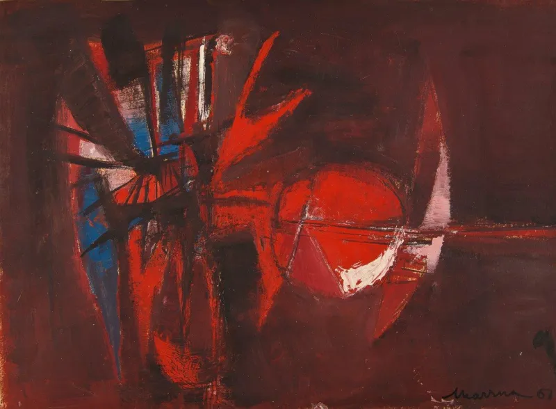 Untitled (173-091), António Charrua, 1960, Oil on paper