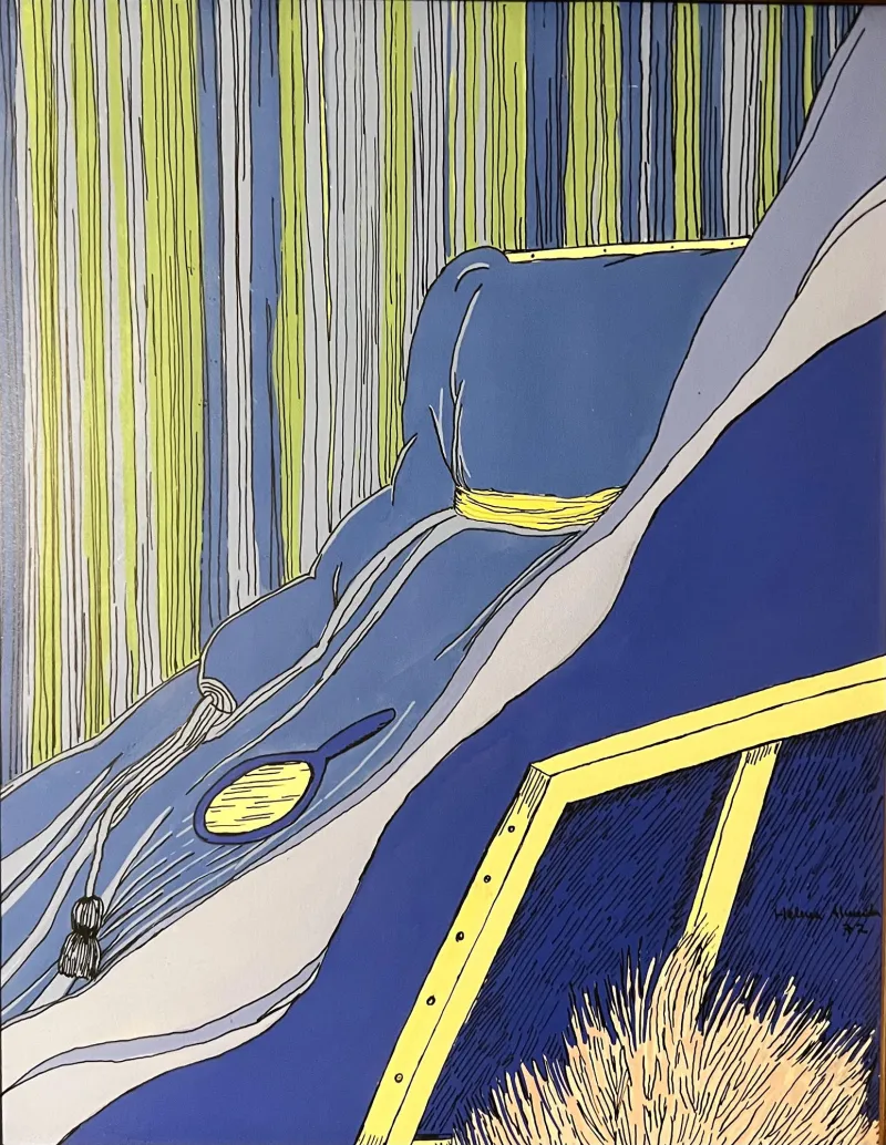 Untitled, Helena Almeida, 1973, Acrylic on paper