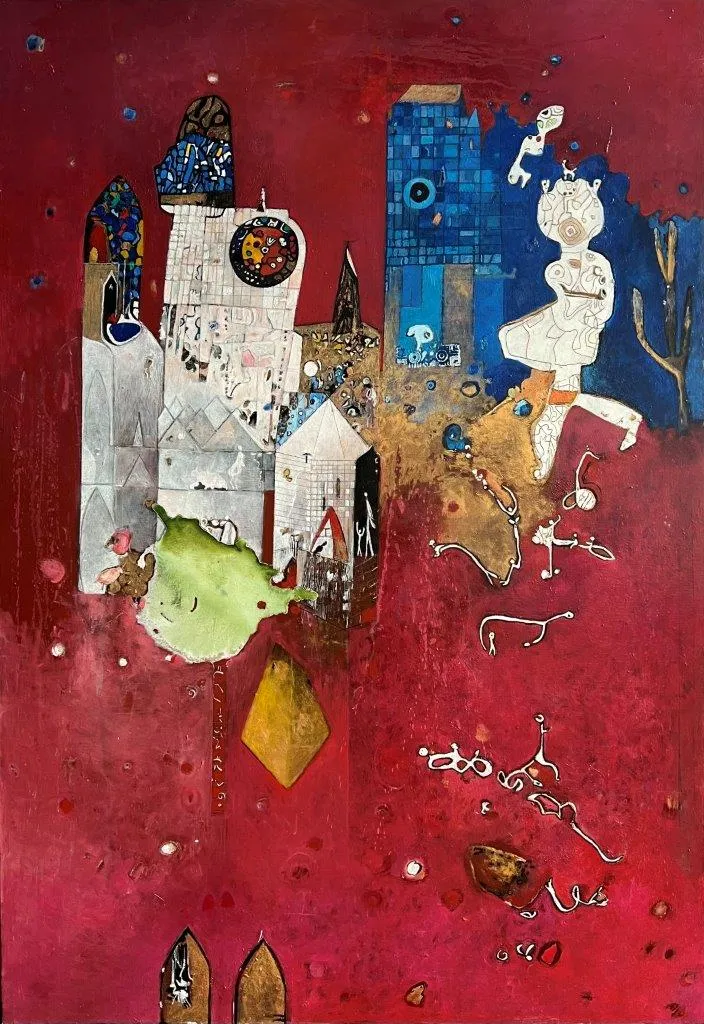 O Soprador de Vidro, Ana Maria, 2022, Oil on canvas