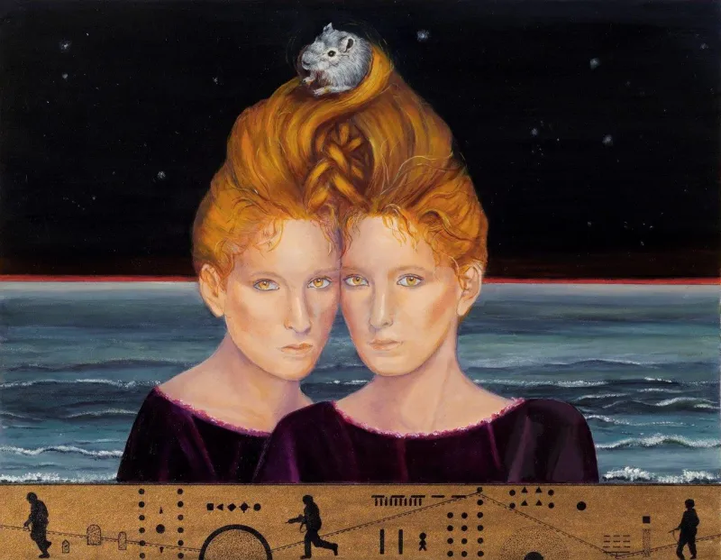 Map of Harmony, Margarida Kendall, 2007, Oil on cardboard
