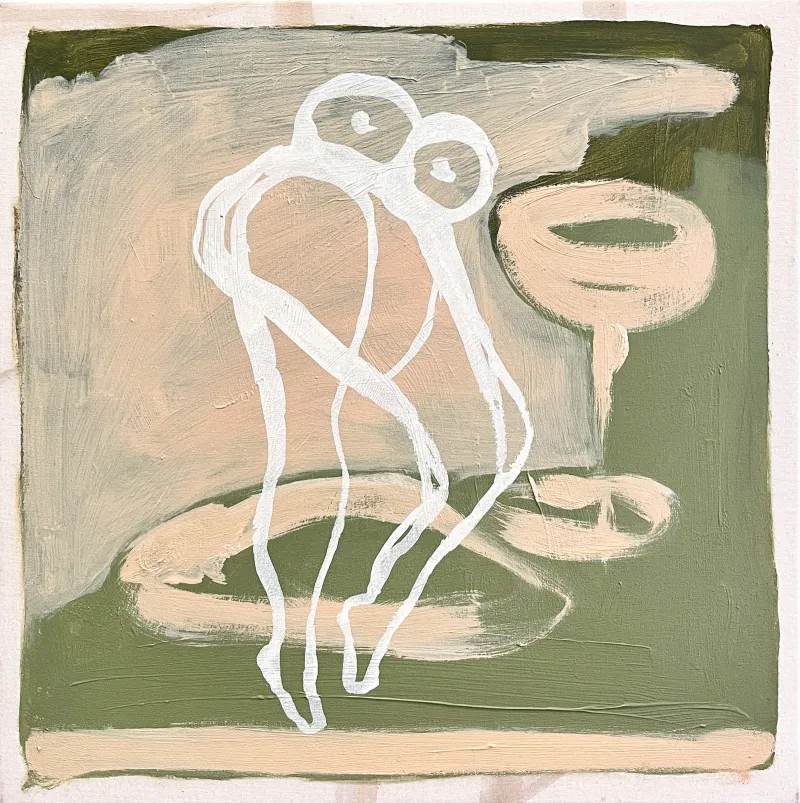 Je te Veux I, Maria Saunders, 2023, Oil on canvas