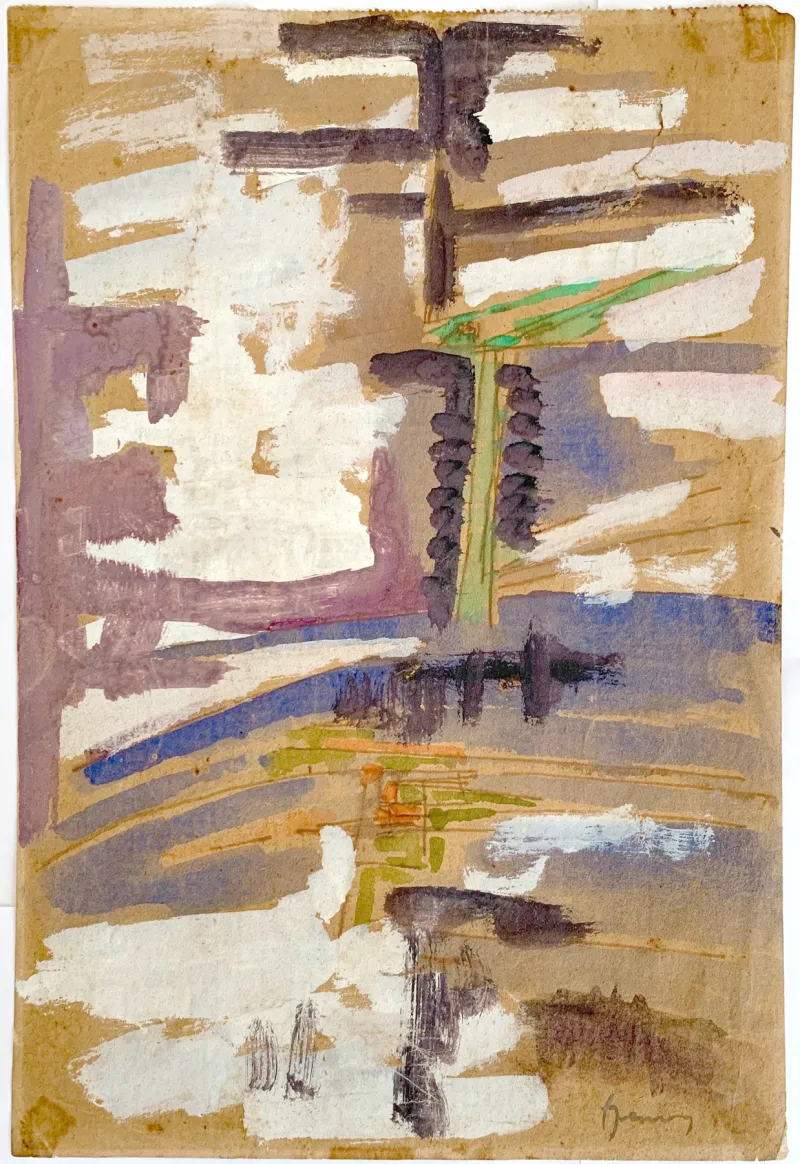 Untitled, Árpád Szenes, 1960, Watercolour and ink on paper (CASVS certificate)