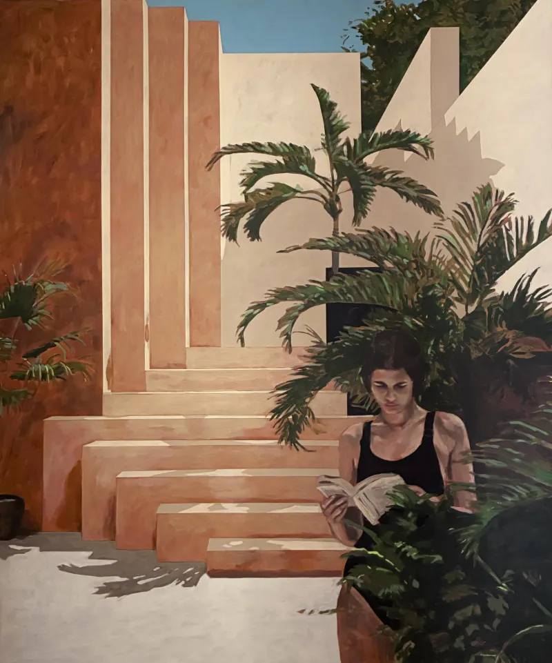 Untitled (301-03), Ana Cardoso, 2026, Acrylic and coloured pencil on MDF