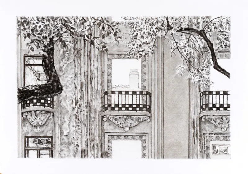 Avenidas Novas, Hector Ramsay, 2015, Graphite on paper