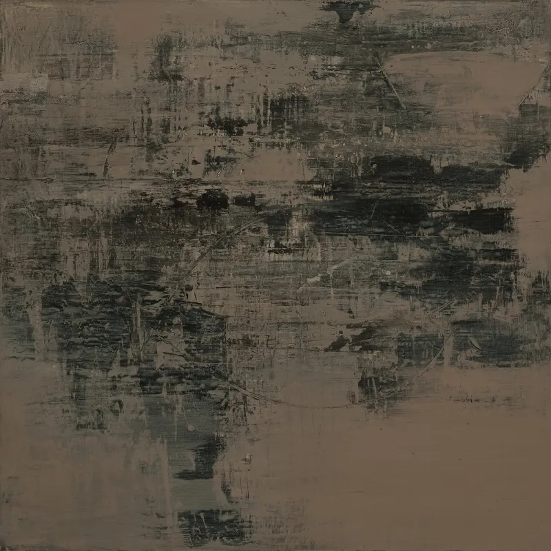 Figures du temple de Nishi Honganji, Jean Pierre Porcher, 2011, Acrylic on canvas