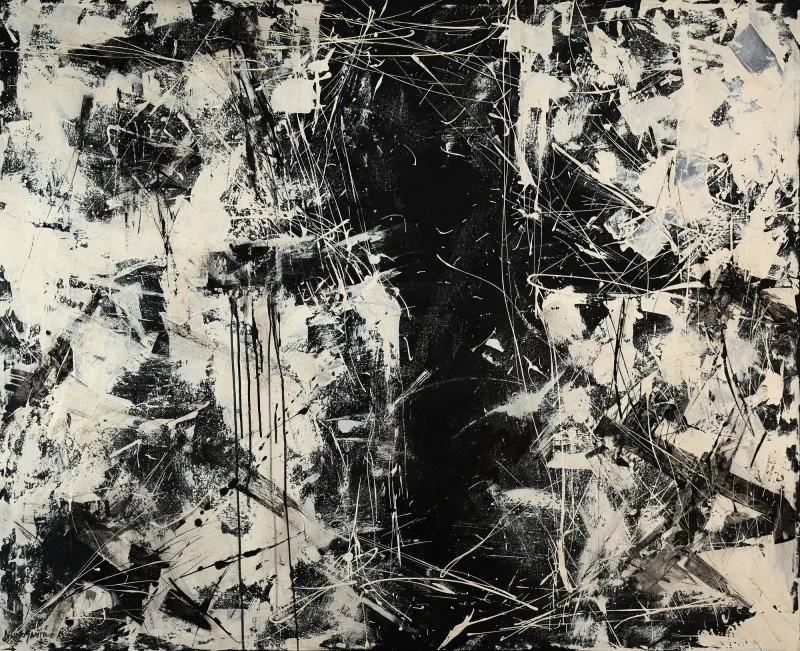Untitled (292-16), Nuno Santiago, 2025, Mixed media on canvas