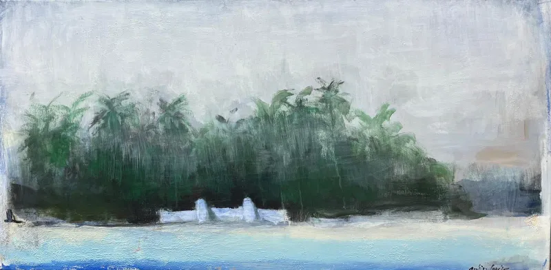 L'oasis, Rodrigo Ferreira, 2025, Oil on canvas