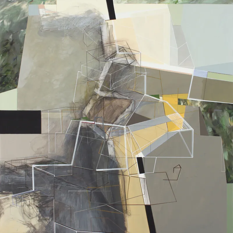 (de)CODE #01, Susana Chasse, 2022, Mixed media on canvas