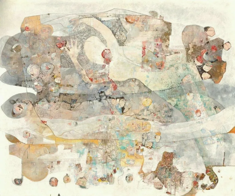 Um Aviador de Perspectivas Pintadas, Ana Maria, 2012, Acrylic on canvas