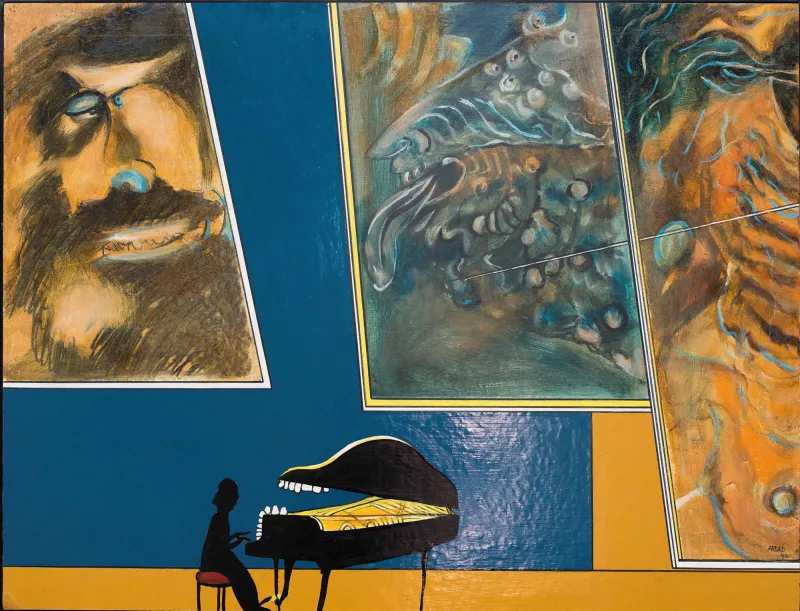 Schumann, António Areal, 1972, Oil and enamel on hardboard
