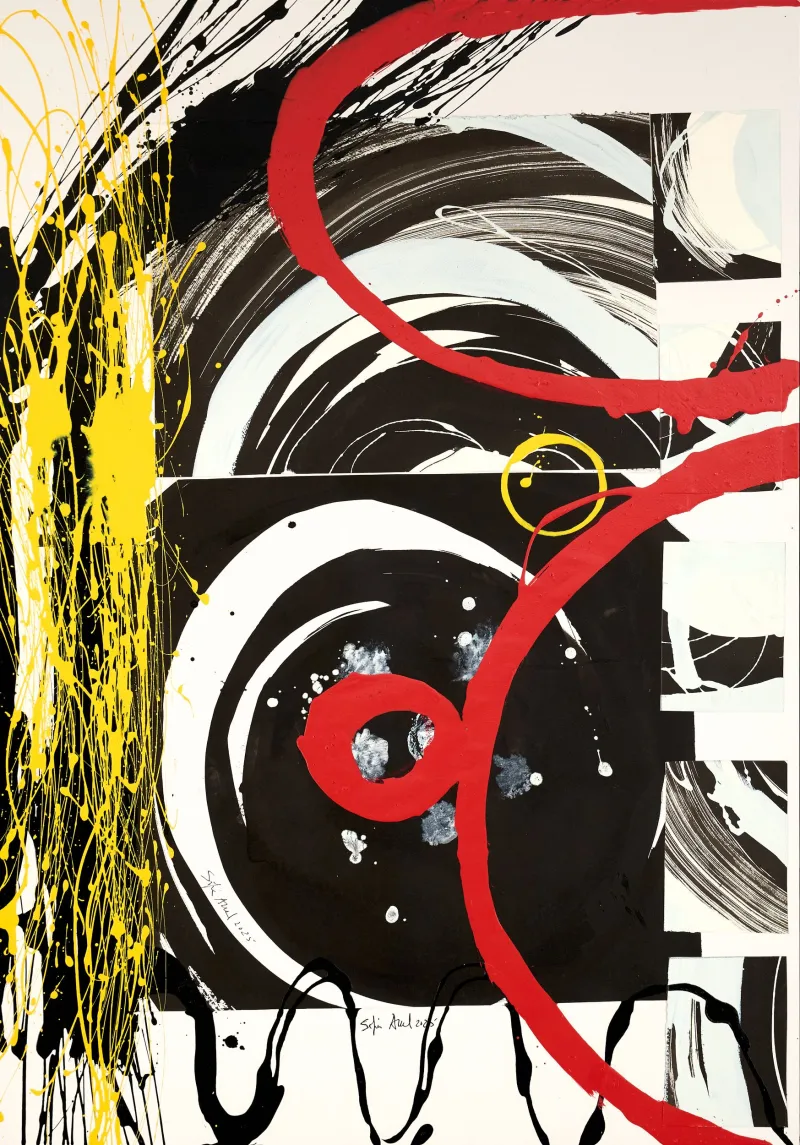 Untitled (299-08), Sofia Areal, 2025, Mixed media on mat board