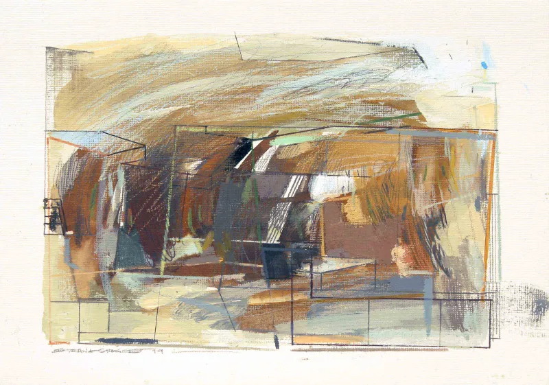 Analog-digital #02, Susana Chasse, 2019, Mixed media on paper mounted on canvas
