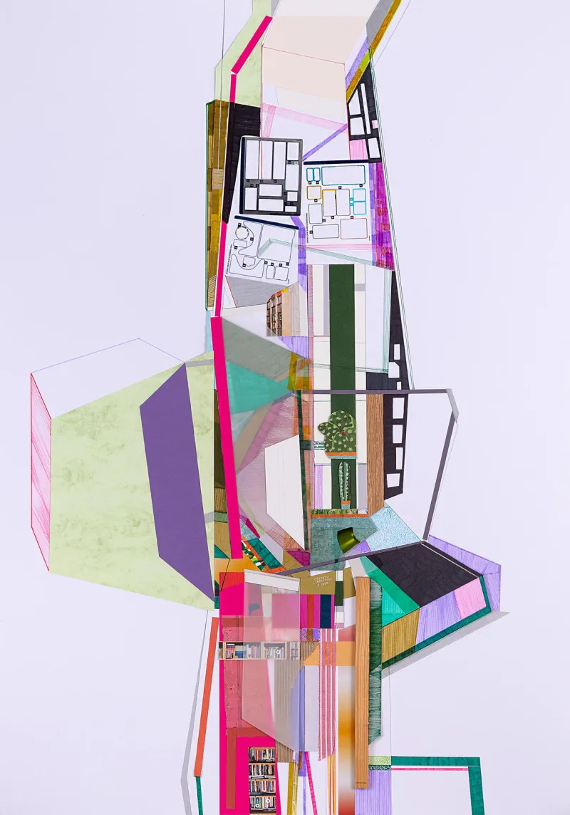 Fortaleza #3, Ana Pais Oliveira, 2019, Mixed media on card