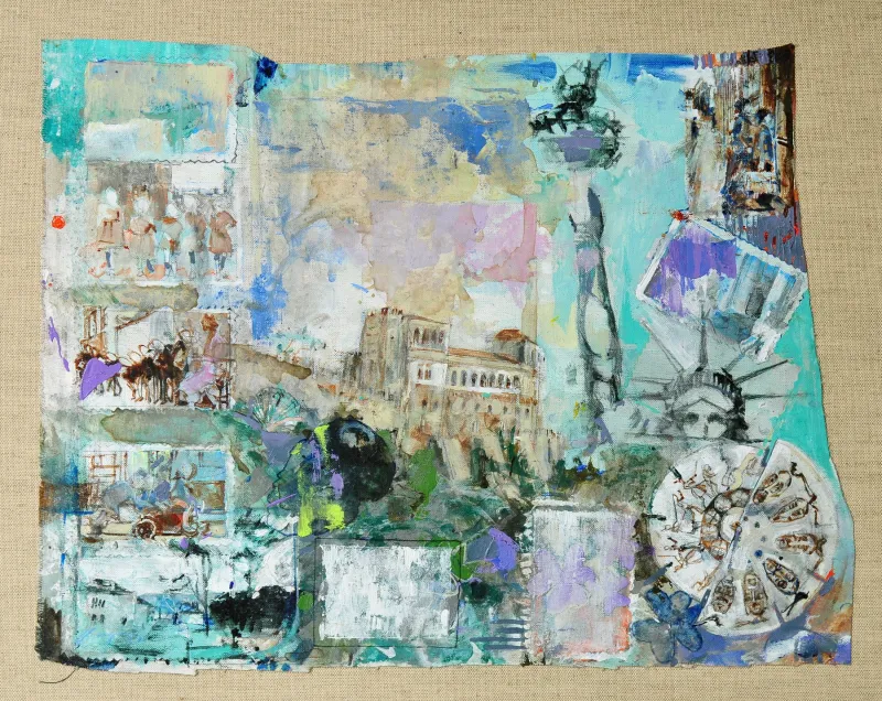 Untitled (133-16), João Cristóvão, 2013, Mixed media on canvas