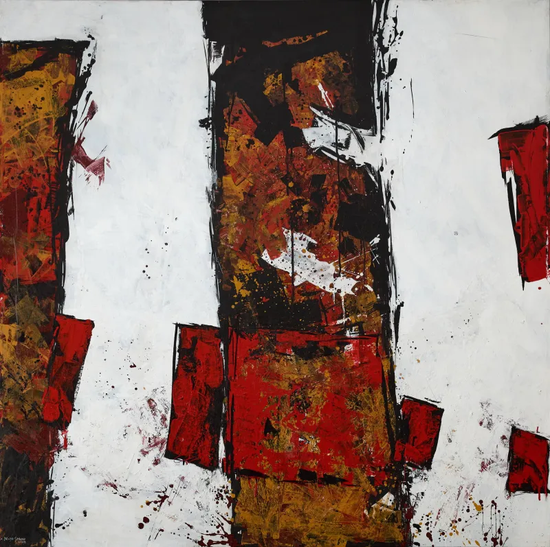 Untitled (292-03), Nuno Santiago, 2025, Mixed media on canvas