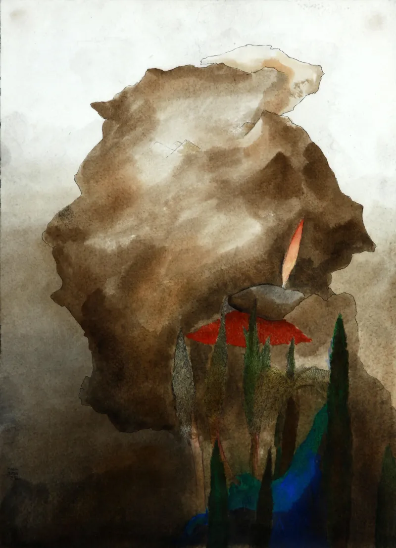 Untitled, Mário Botas, 1982, Gouache and India ink on paper