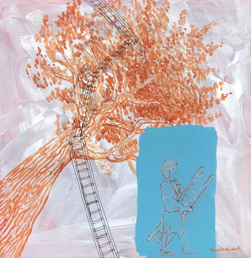 Ambição e competitividade, Benedita Kendall, 2023, Acrylic on canvas