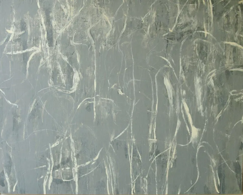 Arums, Jean Pierre Porcher, 2014, Painting on paper on aluminium