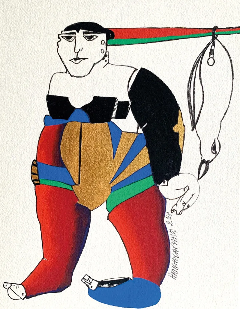 Série Os Outros 24, Armanda Passos, 2018, Gouache on paper