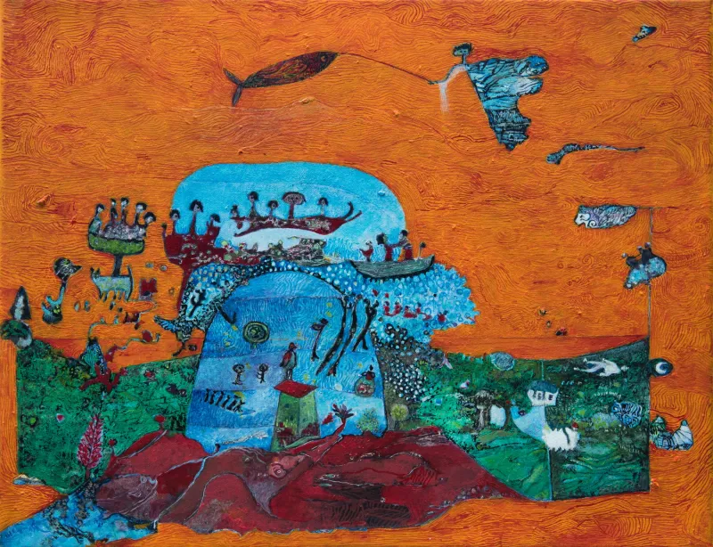 Ichthys ou ichthus, Ana Maria, 2016, Oil on canvas