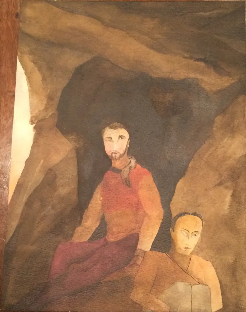 Untitled, Mário Botas, 1980, Gouache on paper
