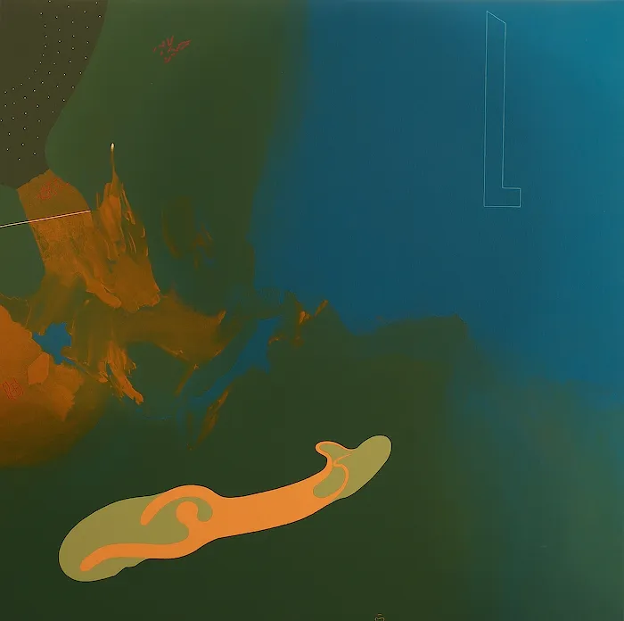 the swimmer, Fala Mariam, 2009, Acrylic on canvas