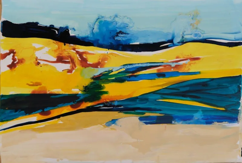Ser-paisagem XIV, Ana Sério, 2022, Oil on paper