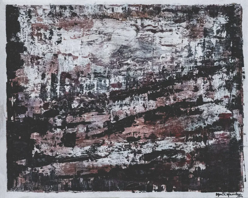 Cidade, Moita Macedo, 1982, Mixed media on platex
