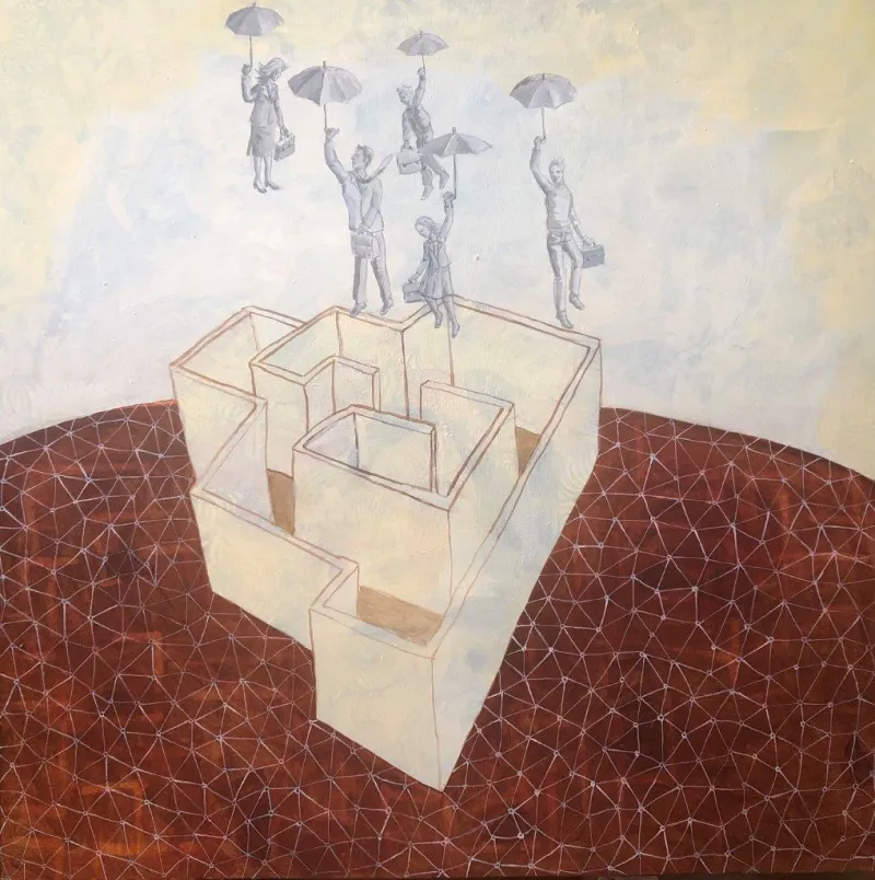 Regresso a casa II, Benedita Kendall, 2021, Acrylic on canvas