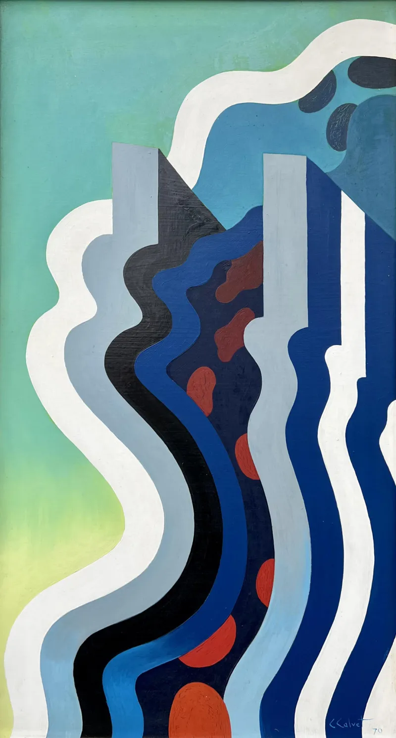 Untitled, Carlos Calvet, 1960, Acrylic on canvas