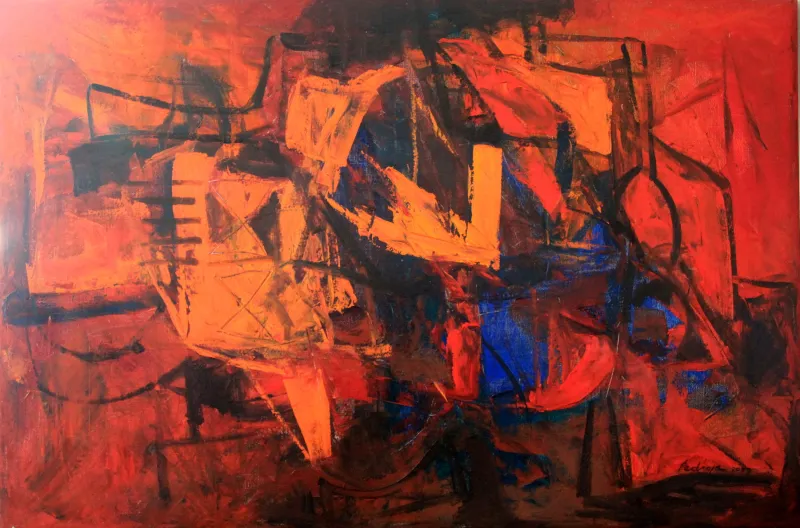 Se puoi affrontare il trionfo e il disastro e trattare ugualmente, Bruno Pedrosa, 2009, Oil on canvas