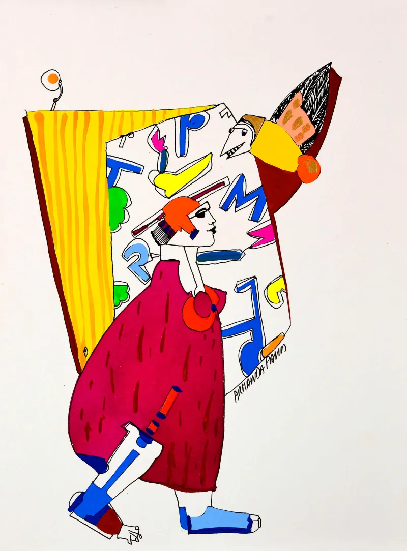 Untitled (146-17), Armanda Passos, 2014, India ink and gouache on paper