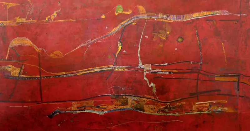A casa dos Ficus de Gaya, Ana Maria, 2018, Oil on canvas