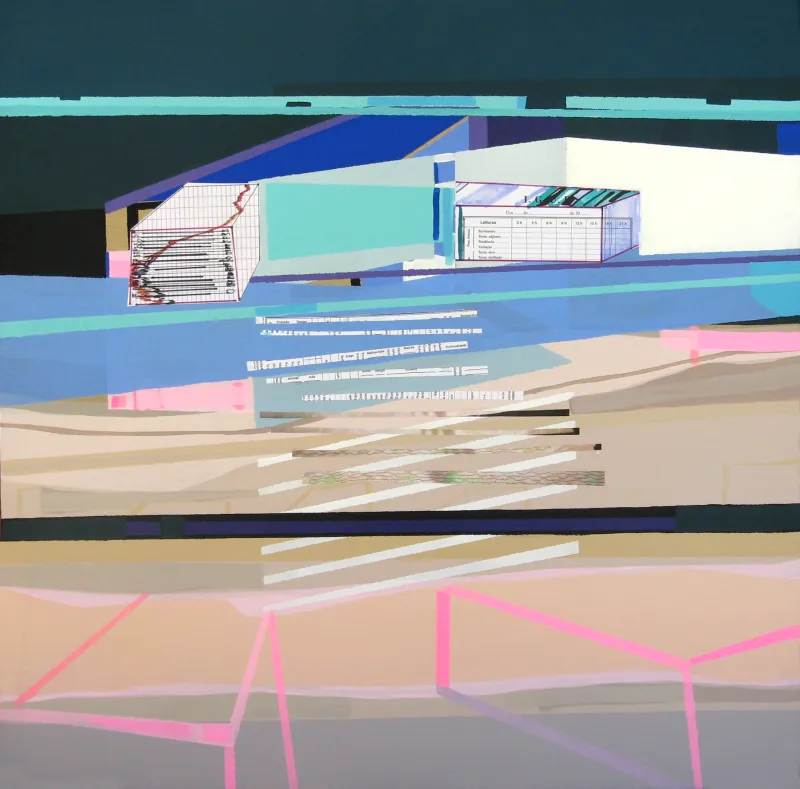 Desired Shelters #6, Ana Pais Oliveira, 2011, Acrylic on canvas