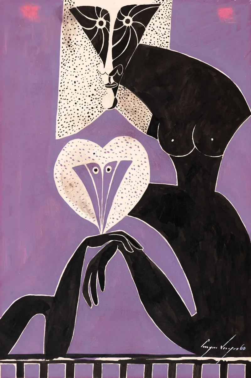 Untitled (L32), Cruzeiro Seixas, 1960, Gouache on paper