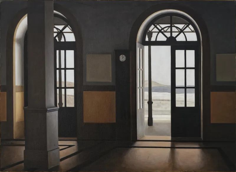 Station Interior, Manuel Amado, 1986, Oil on canvas