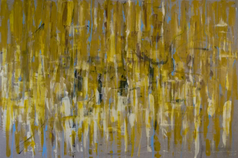 O Azul e outras cores #2, Patrícia de Herédia, 2018, Mixed media on canvas