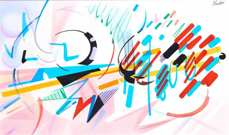 Untitled, Nadir Afonso, Mixed media on paper