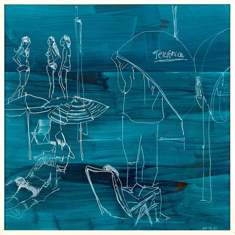 Finissage #3, Maísa Champalimaud, 2026, Acrylic on acrylic on paper