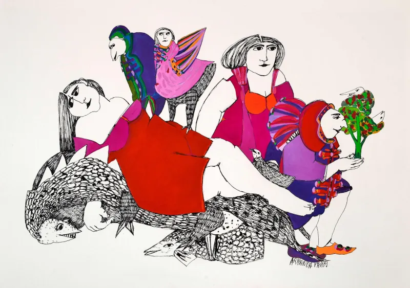 Untitled (146-01), Armanda Passos, 2014, India ink and gouache on paper