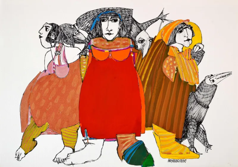 Untitled (146-05), Armanda Passos, 2014, India ink and gouache on paper