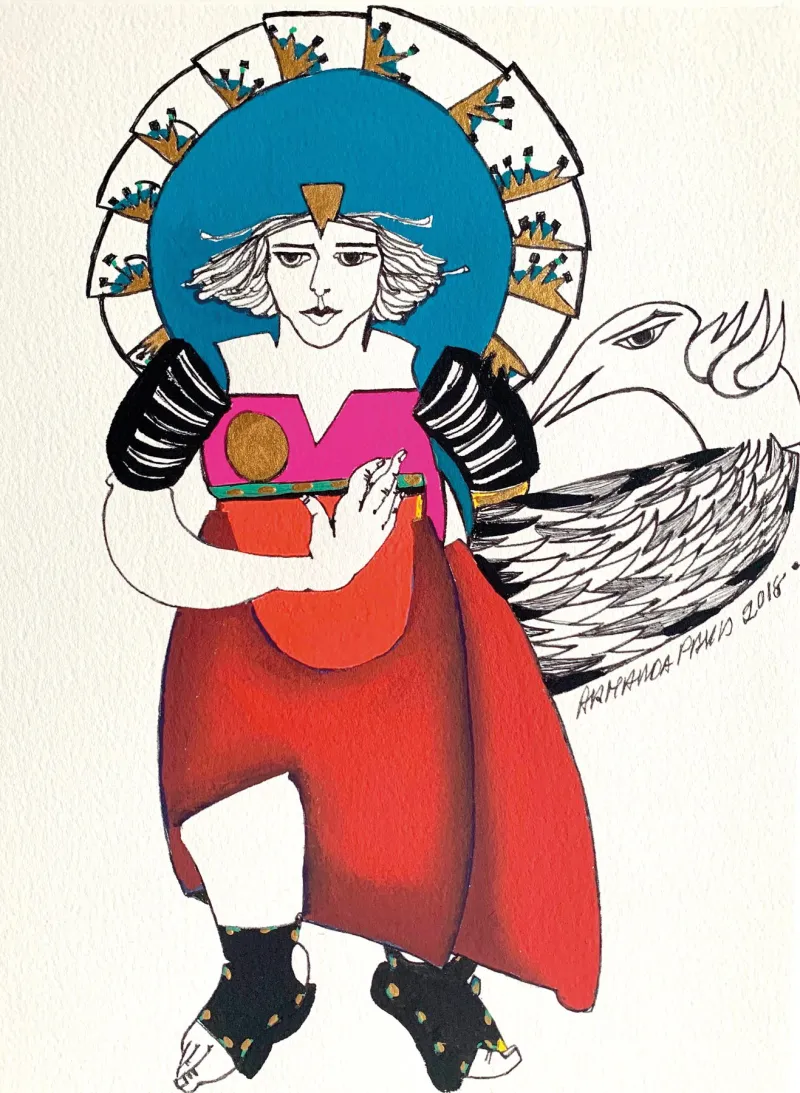 Série Os Outros 22, Armanda Passos, 2018, Gouache on paper