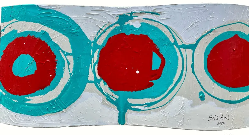Duplo, Sofia Areal, 2024, Mixed media on wood