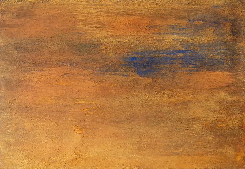 Los primeros resplandores, Alberto Reguera, 2024, Mixed media on canvas