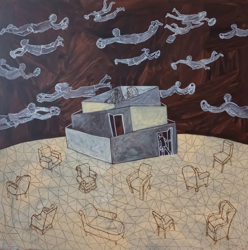 Demanda Quotidiana, Benedita Kendall, 2021, Acrylic on canvas