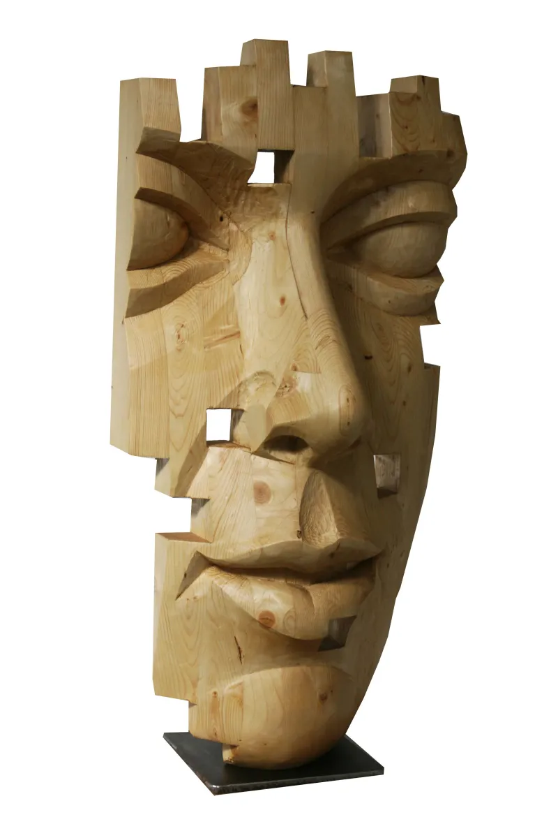 Figurante V, Nogueira Lopes, 2016, Nordic pine wood