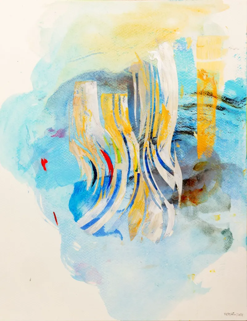 Untitled (296-19), Victor Costa, 2025, Acrylic on paper