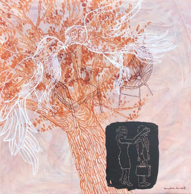Confiança cega, Benedita Kendall, 2023, Acrylic on canvas