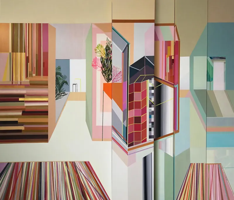 Stay inside, Ana Pais Oliveira, 2020, Acrylic on canvas