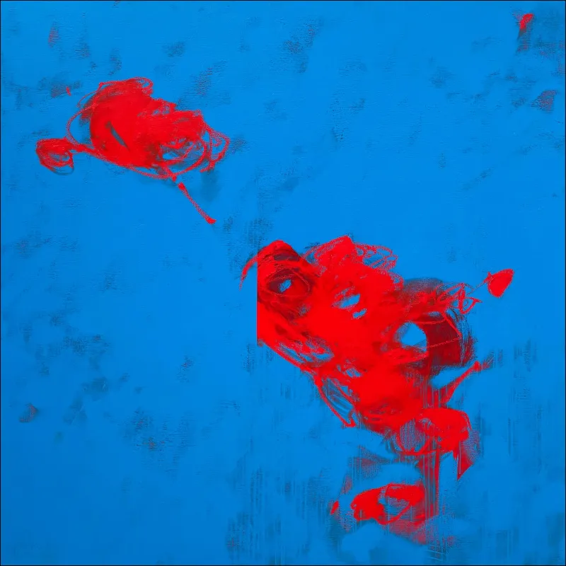 flor-flor #0, Fernando Gaspar, 2023, Acrylic with oil on canvas
